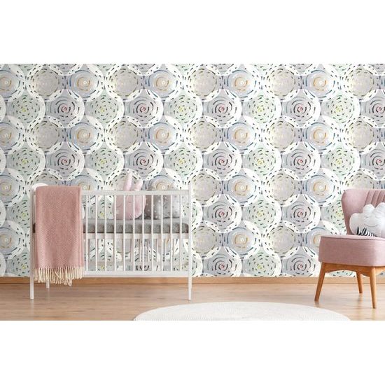 Öntapadó tapéta sok színes absztrakt örvény