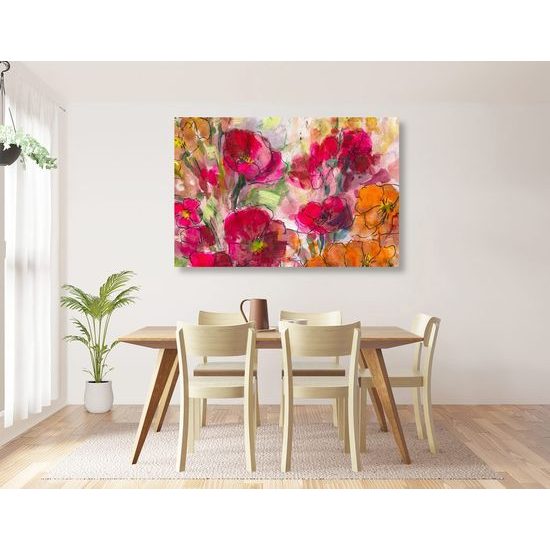 Kép virágok különleges festménye