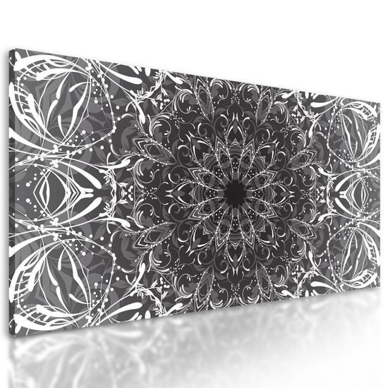 Kép Mandala fekete-fehér kivitelben