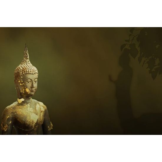 Öntapadó tapéta Buddha szobor tükörképe