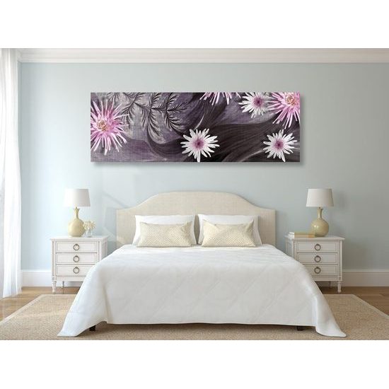 Kép csodálatos virágok titokzatos háttérrel