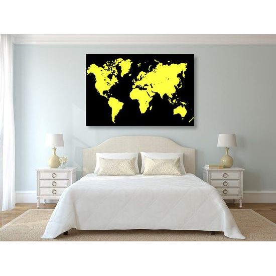 Parafa kép stílusos sárga térkép