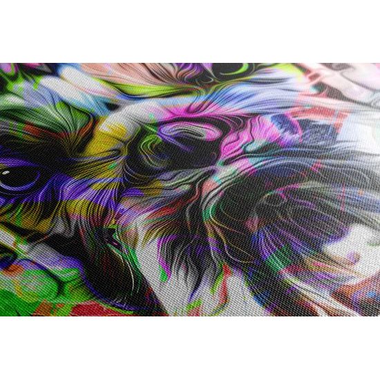 Kép bulldog pop art kivitelben