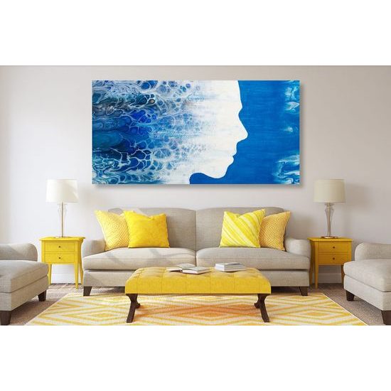 Kép óceánban ábrázolt nő képmása