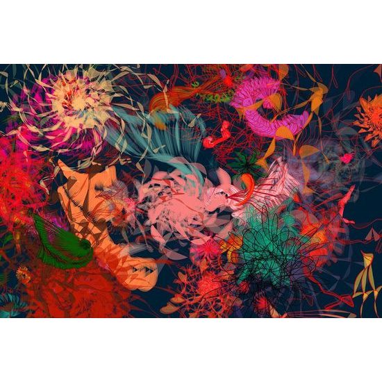 Tapéta egzotikus absztrakció