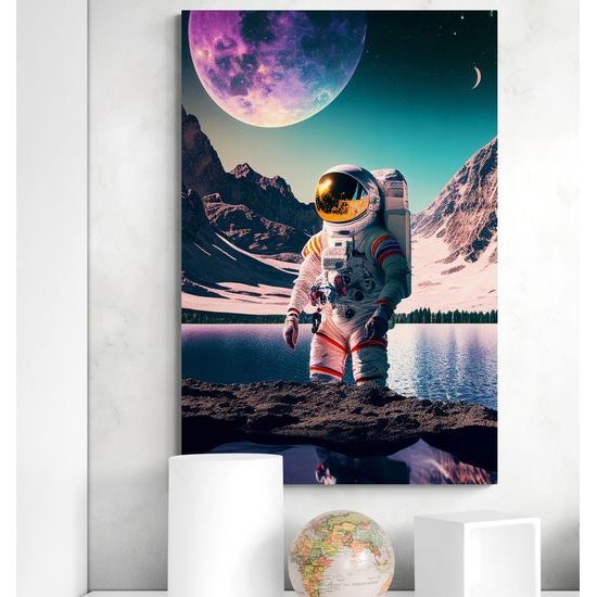 Kép űrhajós az ismeretlen bolygó felszínén