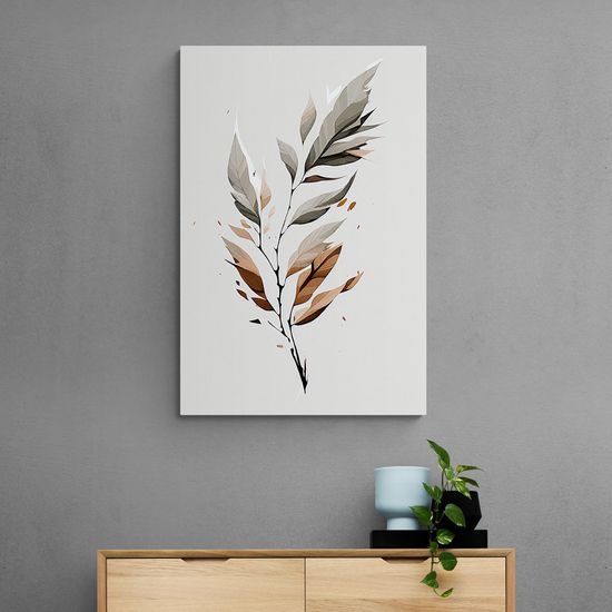 Kép minimalista levél mozgásban