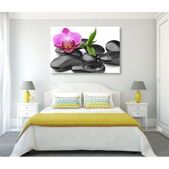 Kép lapos wellness kövek