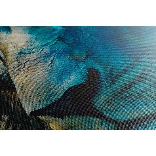 Kép kék-arany oroszlán