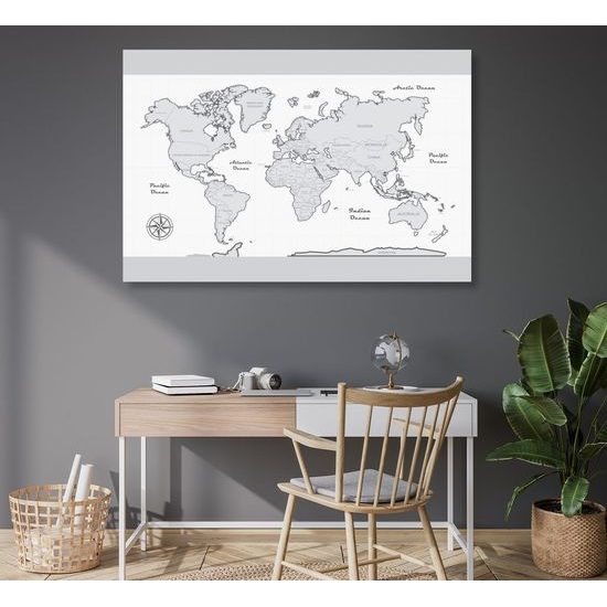 Parafa kép térkép szürke szegéllyel