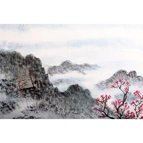 Tapéta egyedi festmény a kínai táj