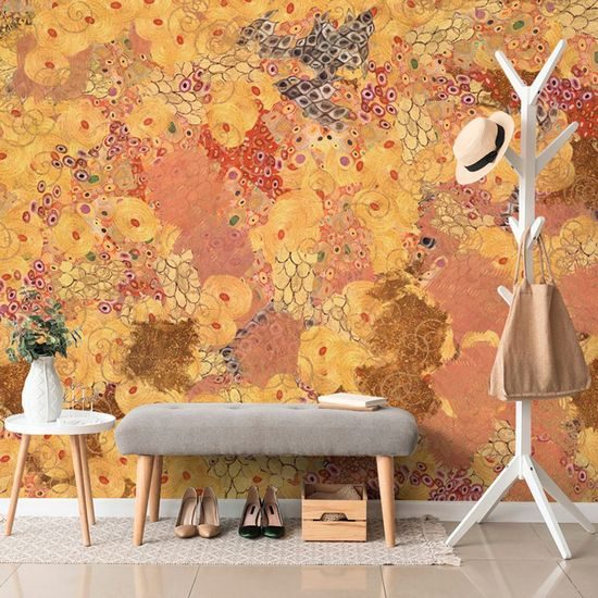 Öntapadó tapéta absztrakció G. Klimt szellemében