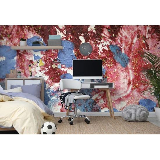 Akvarell absztrakció öntapadó tapéta részlete