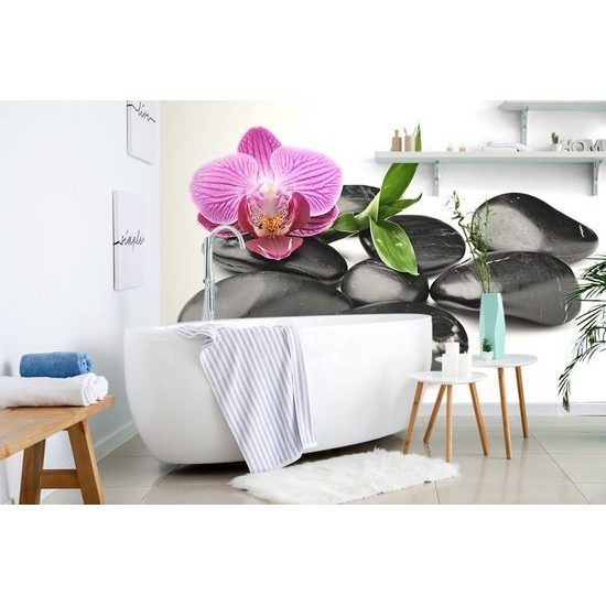 Öntapadó fotótapéta csendélet masszázs lávakövekből