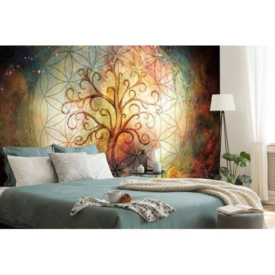 Öntapadó tapéta Az élet virágába rejtett fa