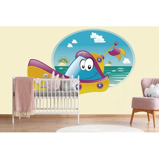 Tapéta csónak a parton