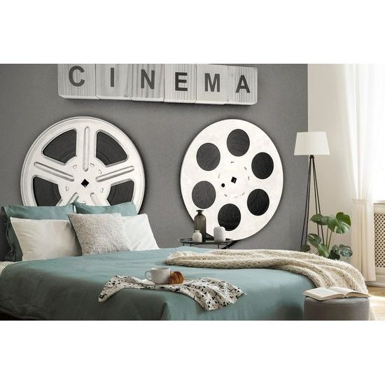 Fekete-fehér retro film tekercs öntapadó fotótapéta