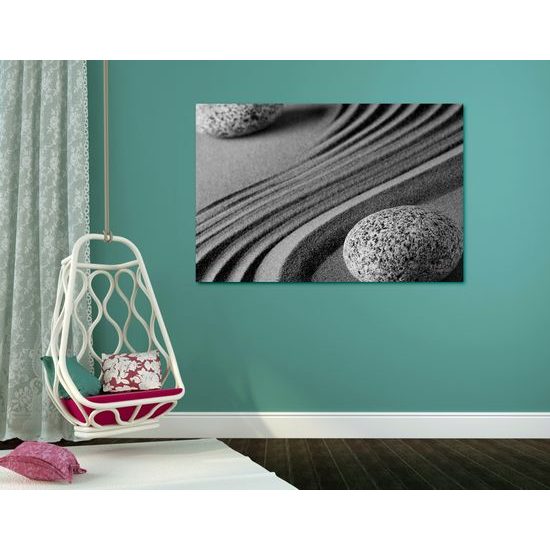 Kép Jin és Jang kövek fekete-fehér kivitelben