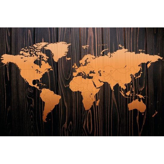 Öntapadó tapéta luxus világtérkép