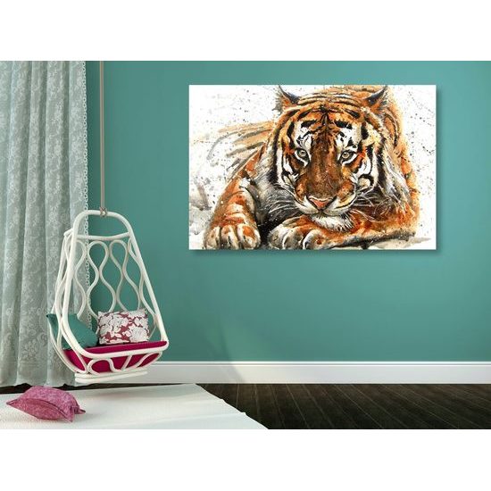 Kép festett bengáli tigris