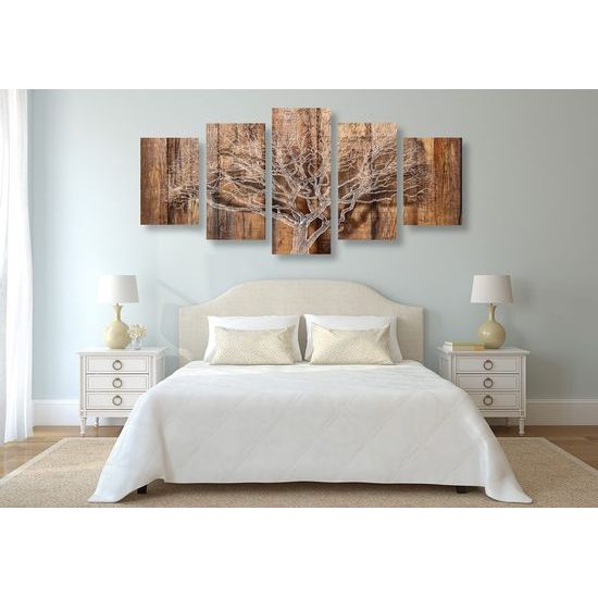 5 részes kép fa fa háttéren