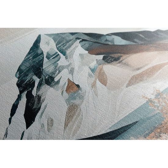 Kép festői hegyek skandináv stílusban