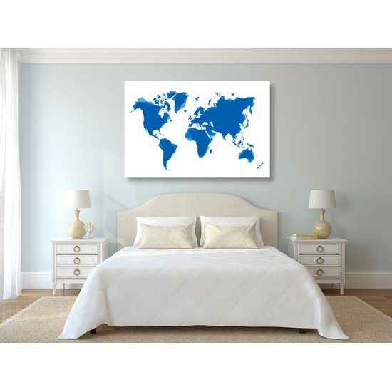 Parafa kép térkép kék színben