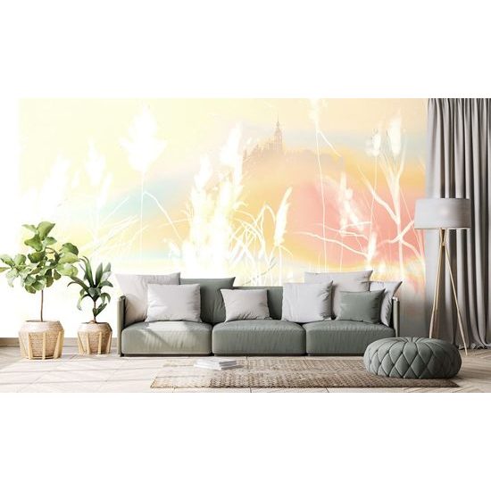 Tapéta fenséges vár a dombon