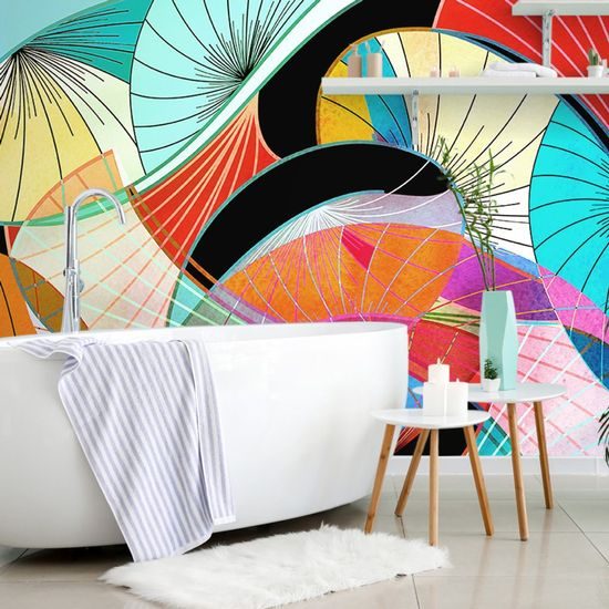 Öntapadó fotótapéta absztrakció tele különböző színekkel