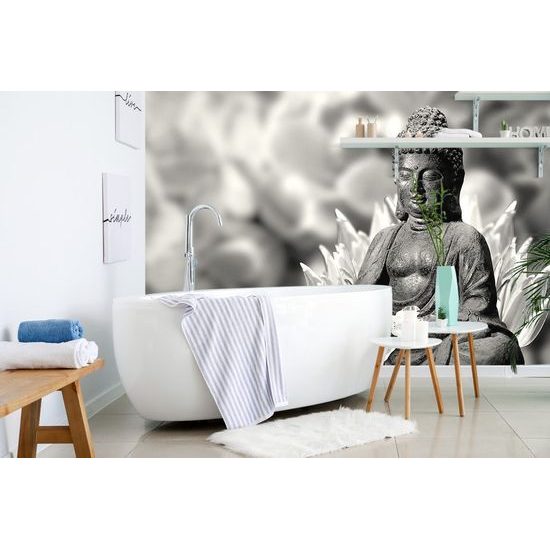 Fotótapéta Buddha szobor fekete-fehérben