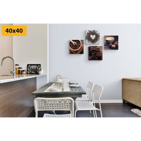 Képszett frissen pörkölt kávé csábító illata