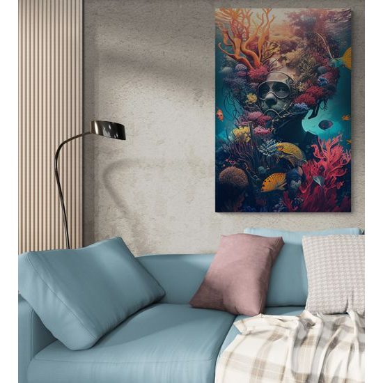 Kép szürreális búvár