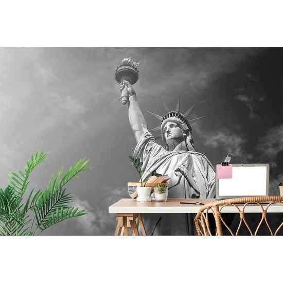 Öntapadó fotótapéta a világhírű Szabadság-szobor fekete-fehérben