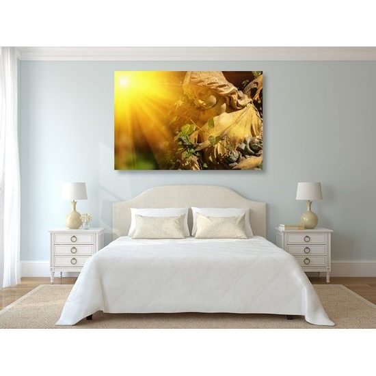 Kép angyal mennyei sugarakkal