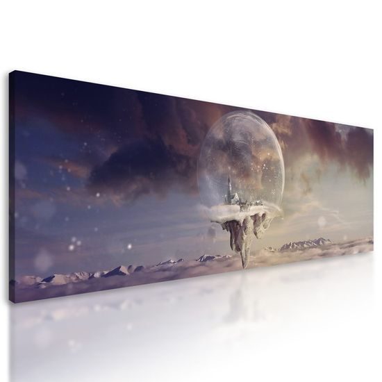 Kép varázslatos táj a hógömbben