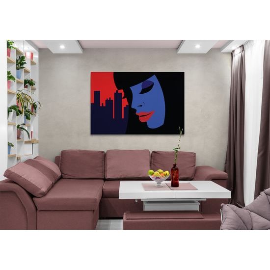 Kép gyönyörű külföldi a városban