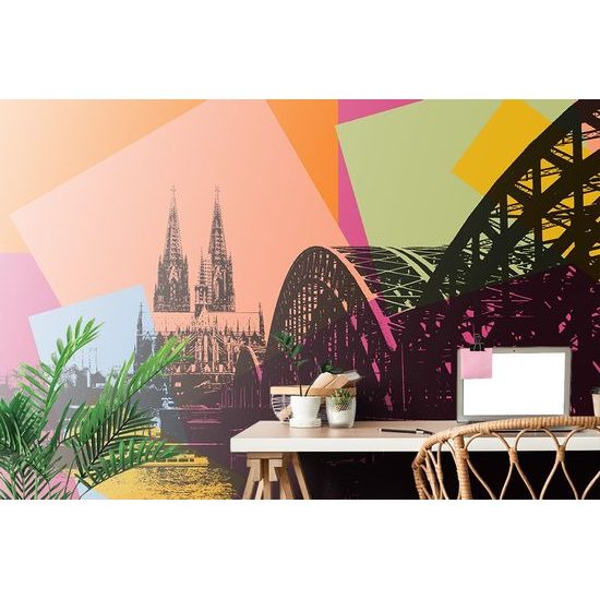 Tapéta Német Köln pop art stílusban