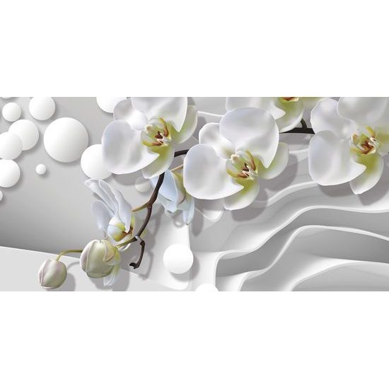 Kép elegáns orchidea virága absztrakt háttéren