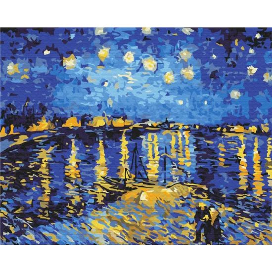 Festés számok szerint Vincent van Gogh - Csillagos éj a Rhone felett