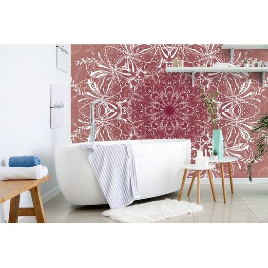 Öntapadó tapéta Mandala rózsaszín kivitelben