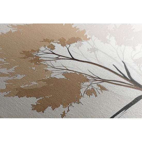 Kép minimalista fa levelekkel