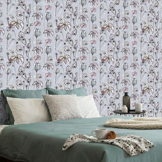 Tapéta gyönyörű vintage virágminta