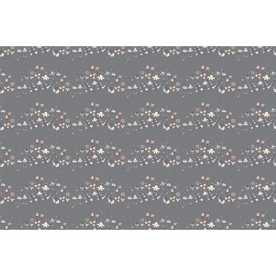 Öntapadó tapéta művészi rét szürke alapon