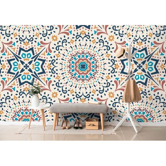 Öntapadó tapéta érdekes színes minta