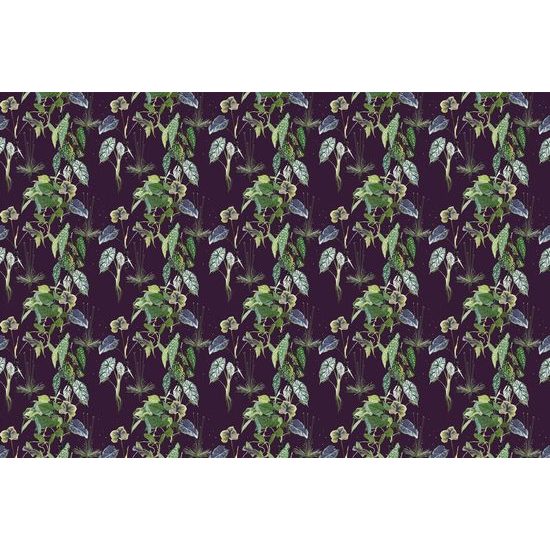 Öntapadó tapéta gyönyörű levelek sötétbe burkolózva