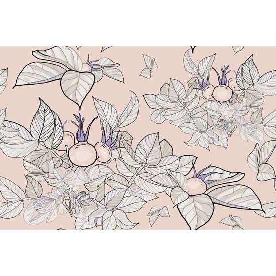 Tapéta virágok az őszi kertben