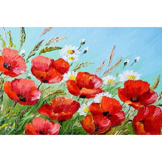 Kép vad pipacsok festménye