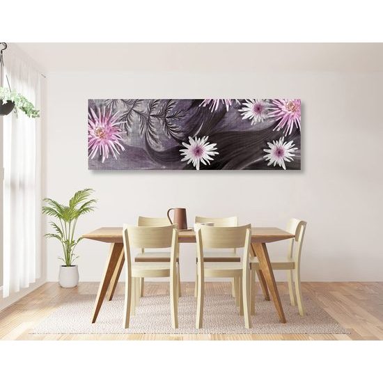 Kép csodálatos virágok titokzatos háttérrel