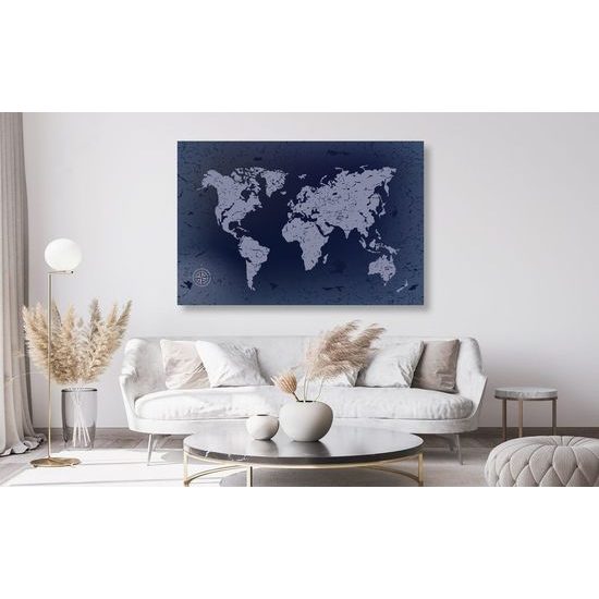 Parafa kép kék térkép érdekes kivitelben