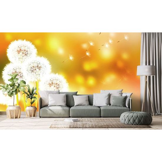 Öntapadó tapéta bolyhos pitypang kalapok